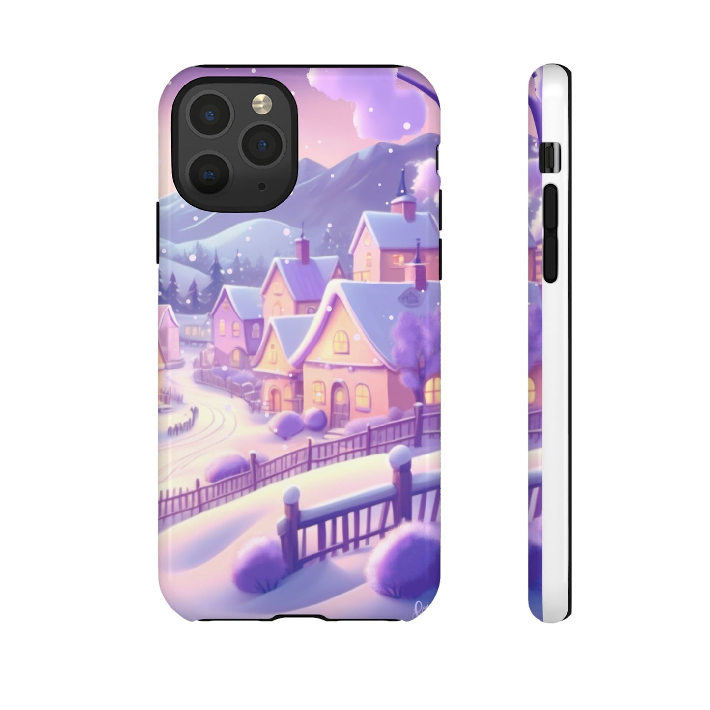 Purple Winter Wonderland Tough Phone Case