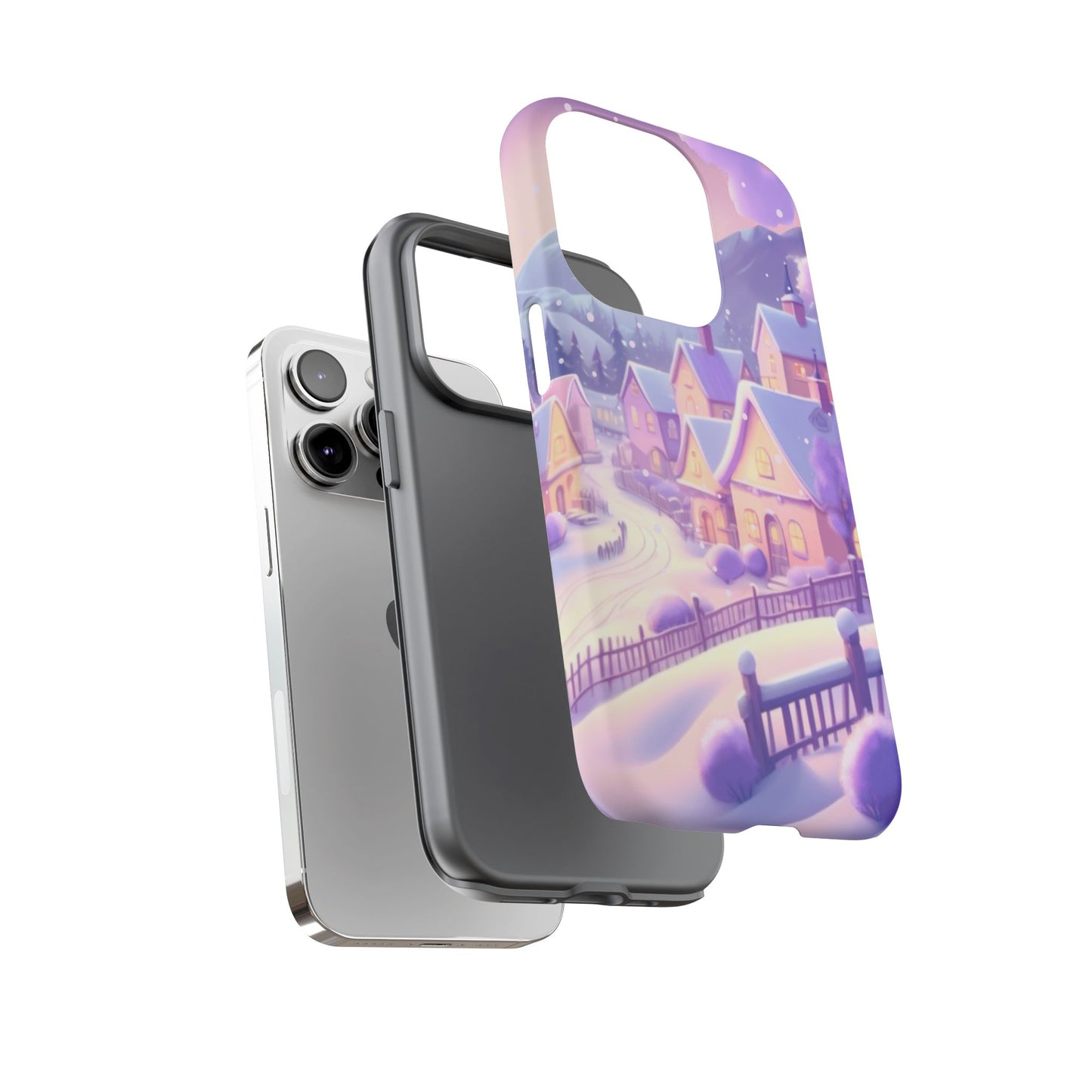 Purple Winter Wonderland Tough Phone Case