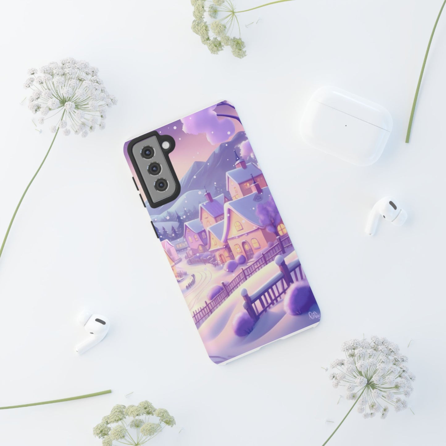 Purple Winter Wonderland Tough Phone Case