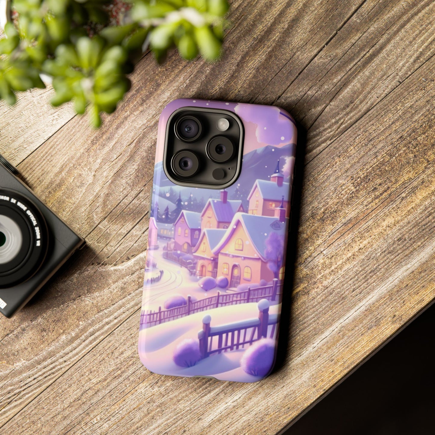 Purple Winter Wonderland Tough Phone Case