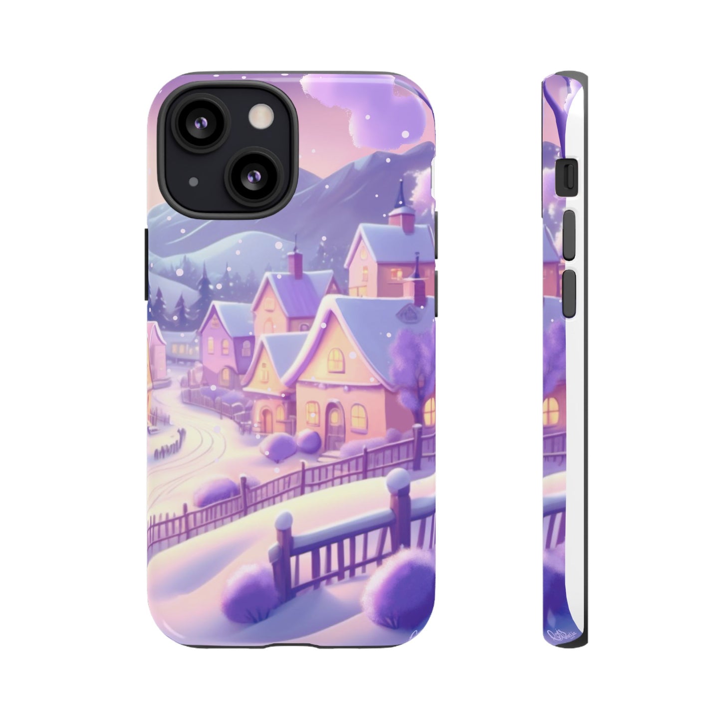 Purple Winter Wonderland Tough Phone Case