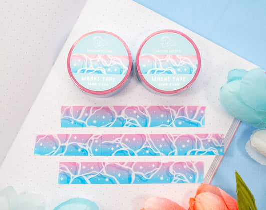 Unicorn Eclipse - Vaporwave Water Washi Tape