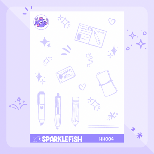 Sketchy vibes - washi sticker paper