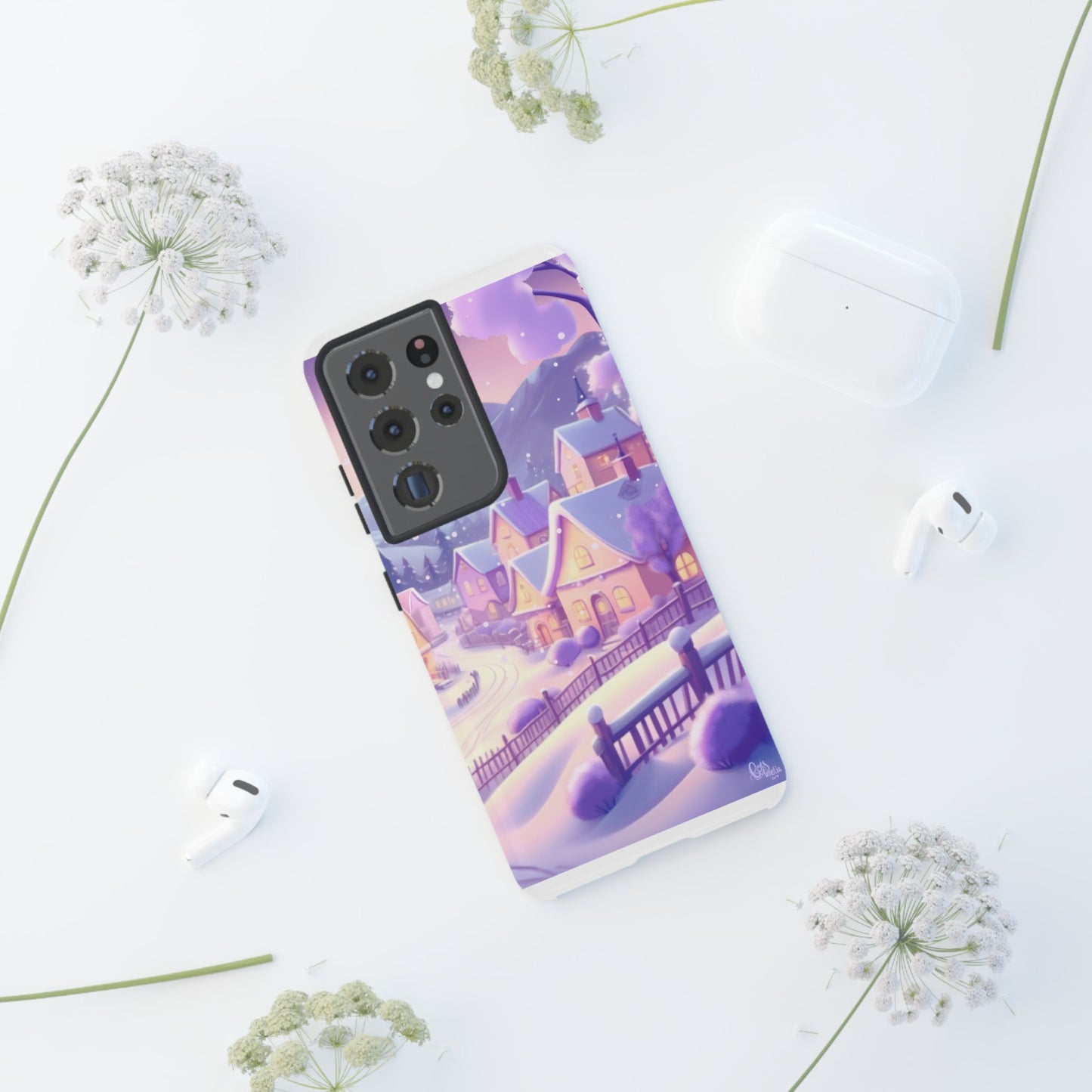 Purple Winter Wonderland Tough Phone Case