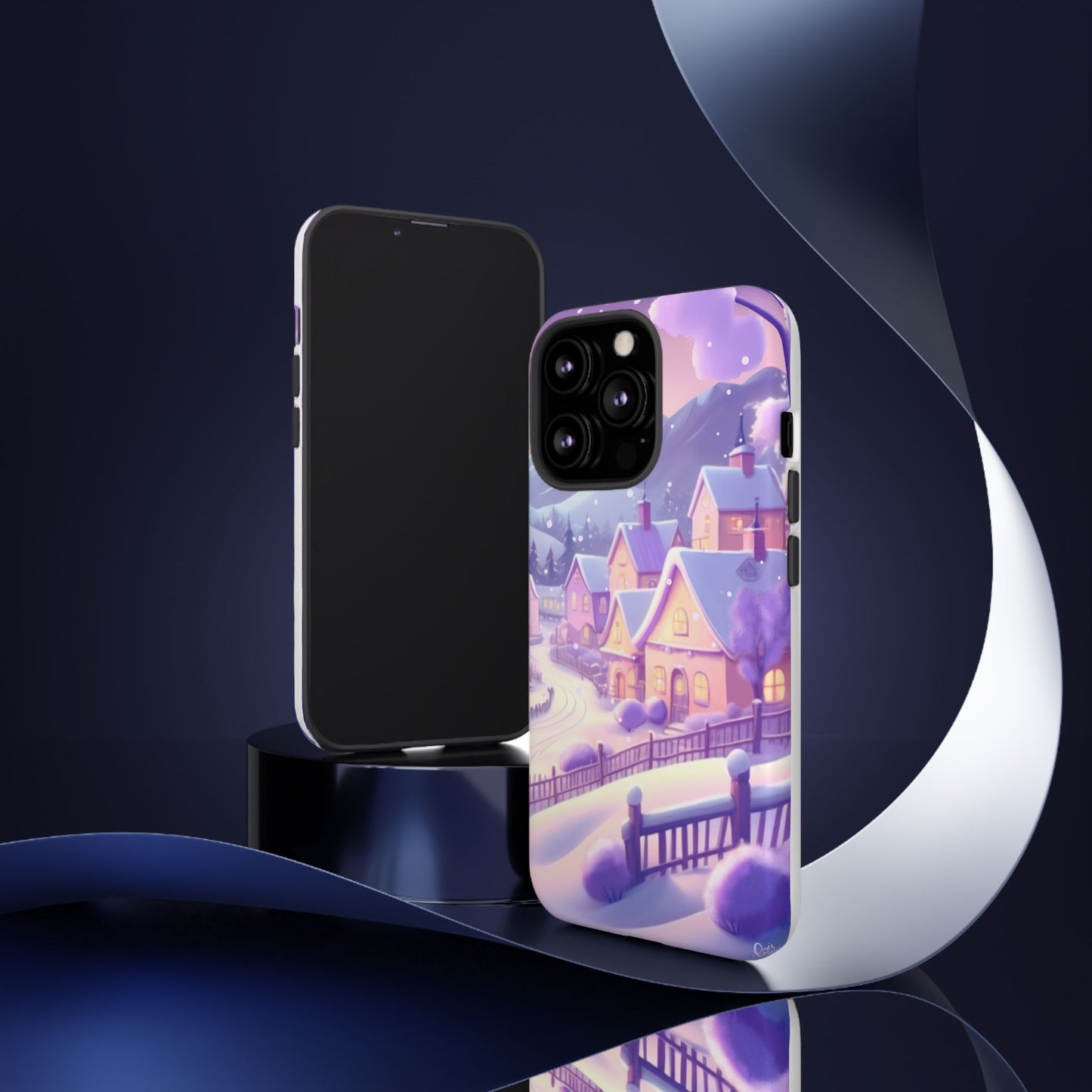 Purple Winter Wonderland Tough Phone Case