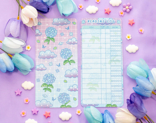 Unicorn Eclipse - Hydrangea Dreams Reading Log Bookmark