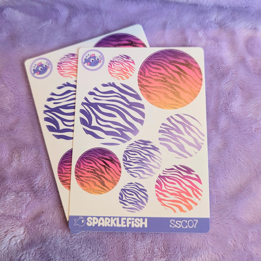 Zebra Patterns - Deco Vinyl Sticker Sheet