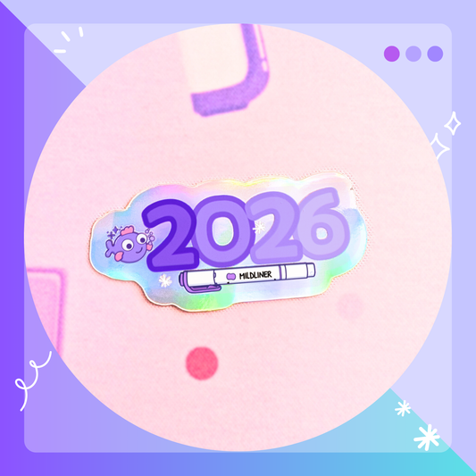 2026 Purples - Holographic Effects Sticker