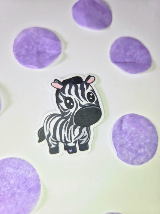 Zebra Purple Era - matte sticker