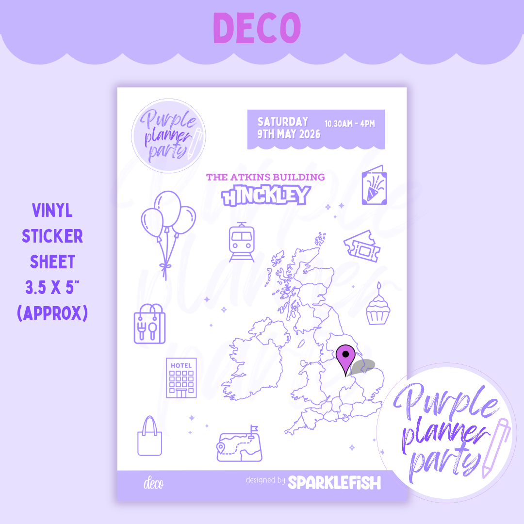 Purple Planner Party - Stickers and Accessories