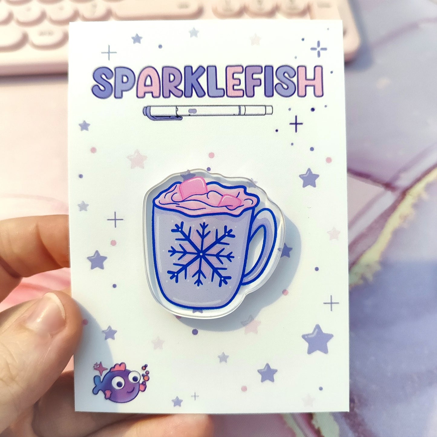 Wonderland Mug Acrylic Pin