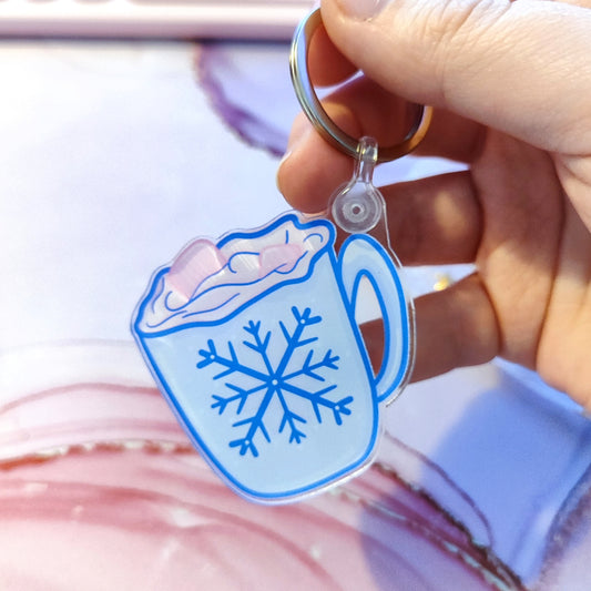 Wonderland Mug Acrylic Keyring