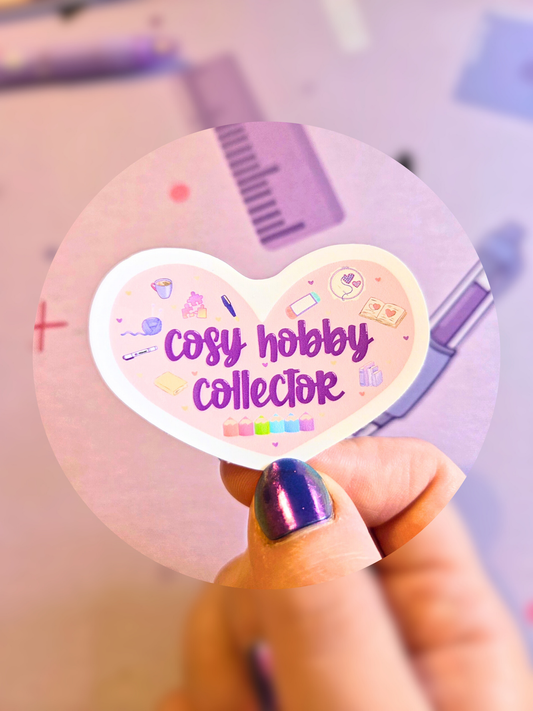 Cosy Hobby Collector - matte sticker