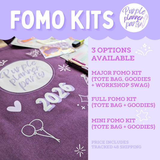 Purple Planner Party FOMO kits