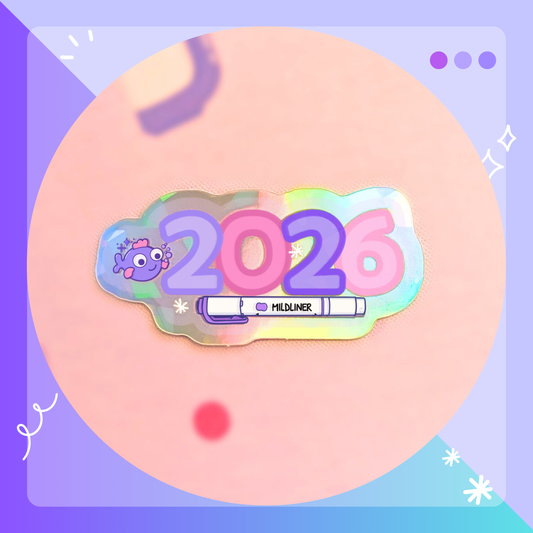 2026 Pastels - Holographic Cracked Ice Effects Sticker