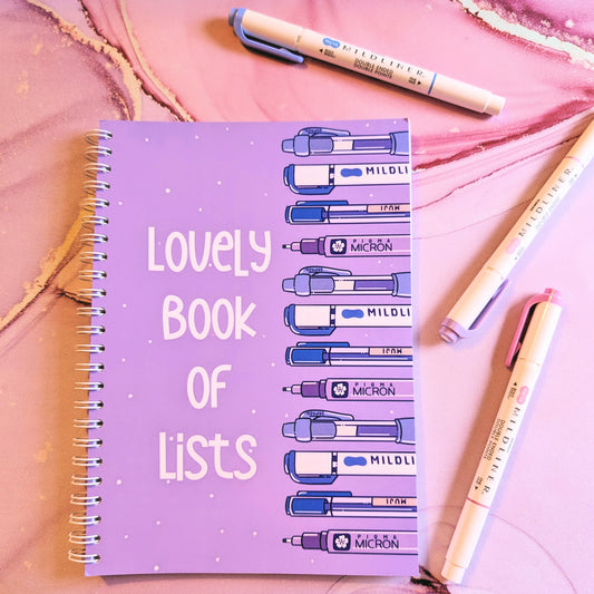 Lovely Book of Lists - Spiral Bound List Book