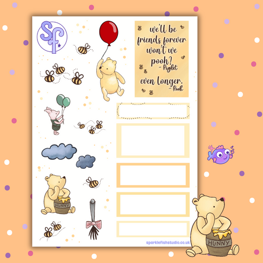 Classic Pooh 🎈 Journal sheet