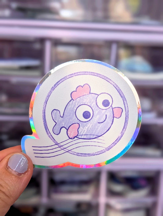 Sparklefish Mailer - Holographic Large Die Cut