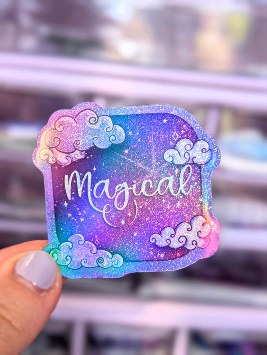 Magical - Glitter and Holo Die Cut