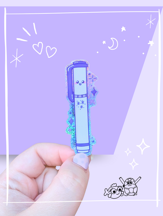 Kawaii Perfect Pen Glitter Sticker - From Sparkle x Bean